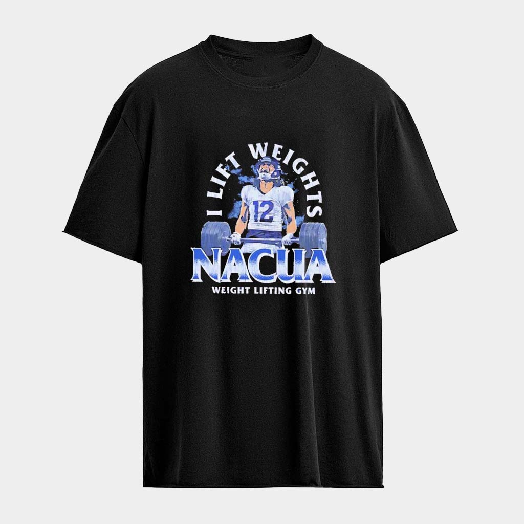 Puka Nacua Los Angeles Football I Lift Weights Lifting Gym T-Shirt Gifts For Football Fan