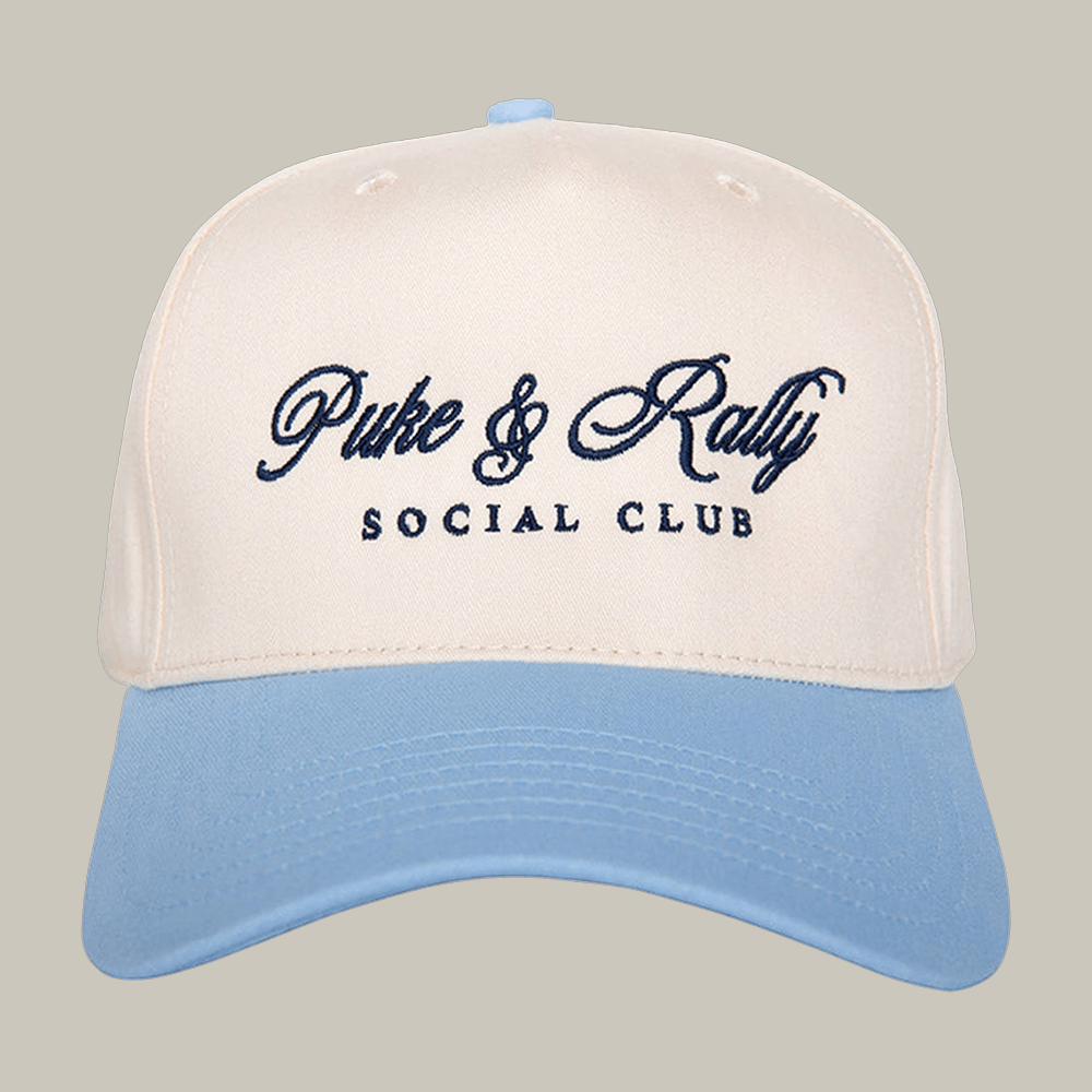 Puke & Rally Social Club Two Toned Vintage Hat Humorous Accessories Katydid Cap