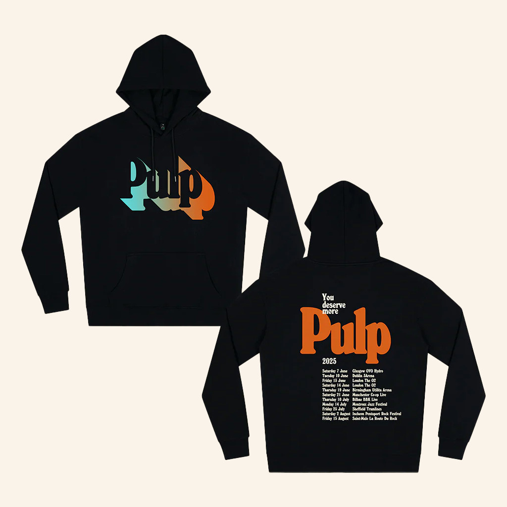 Pulp Merch Here Comes More Tour Black Hoodie Birthday Presents For Boyfriend Pulp Merch Here Comes More Tour Black Hoodie Birthday Presents For Boyfriend