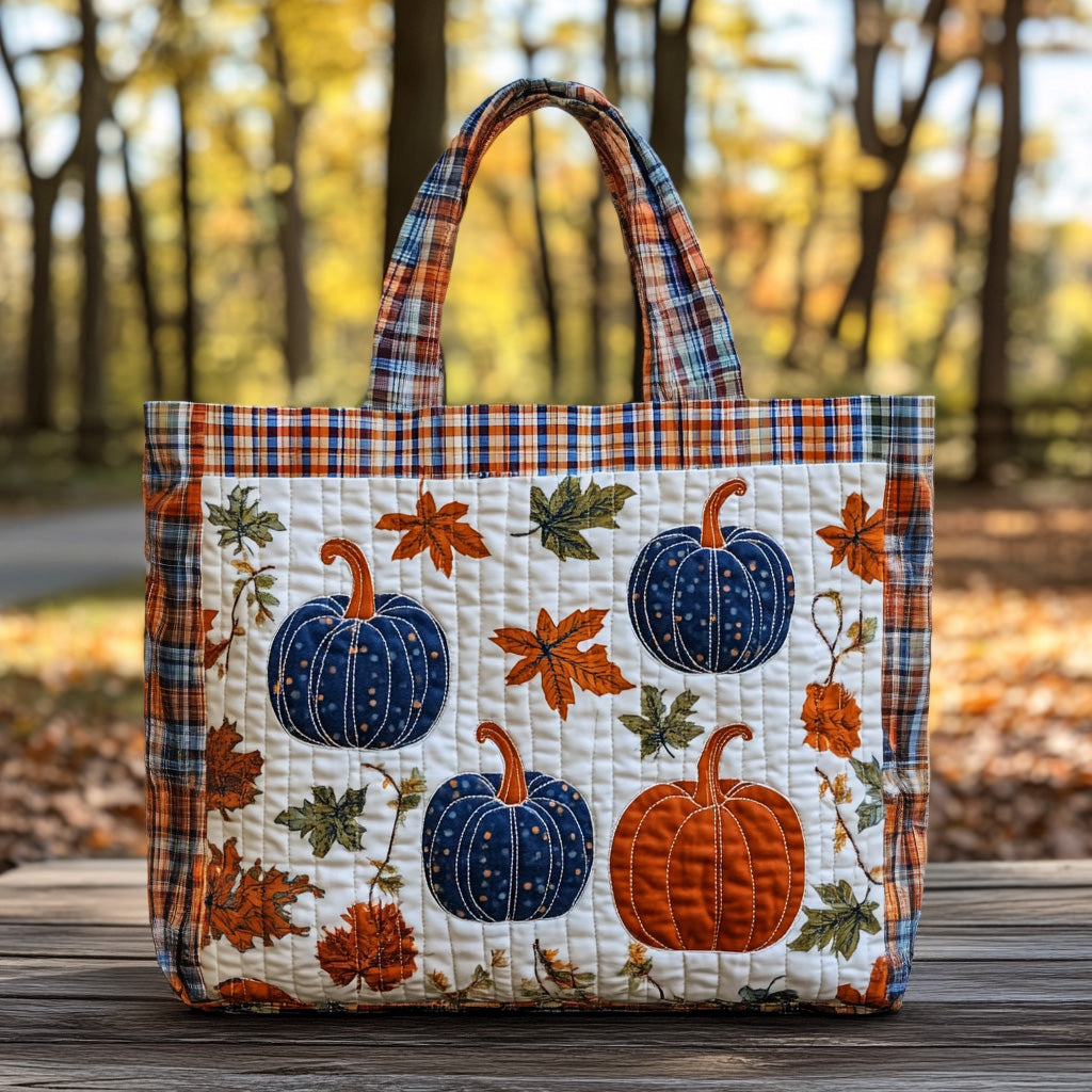 Pumpkin Lane Quilted Tote Bag Cute Fall Gifts For Girlfriend