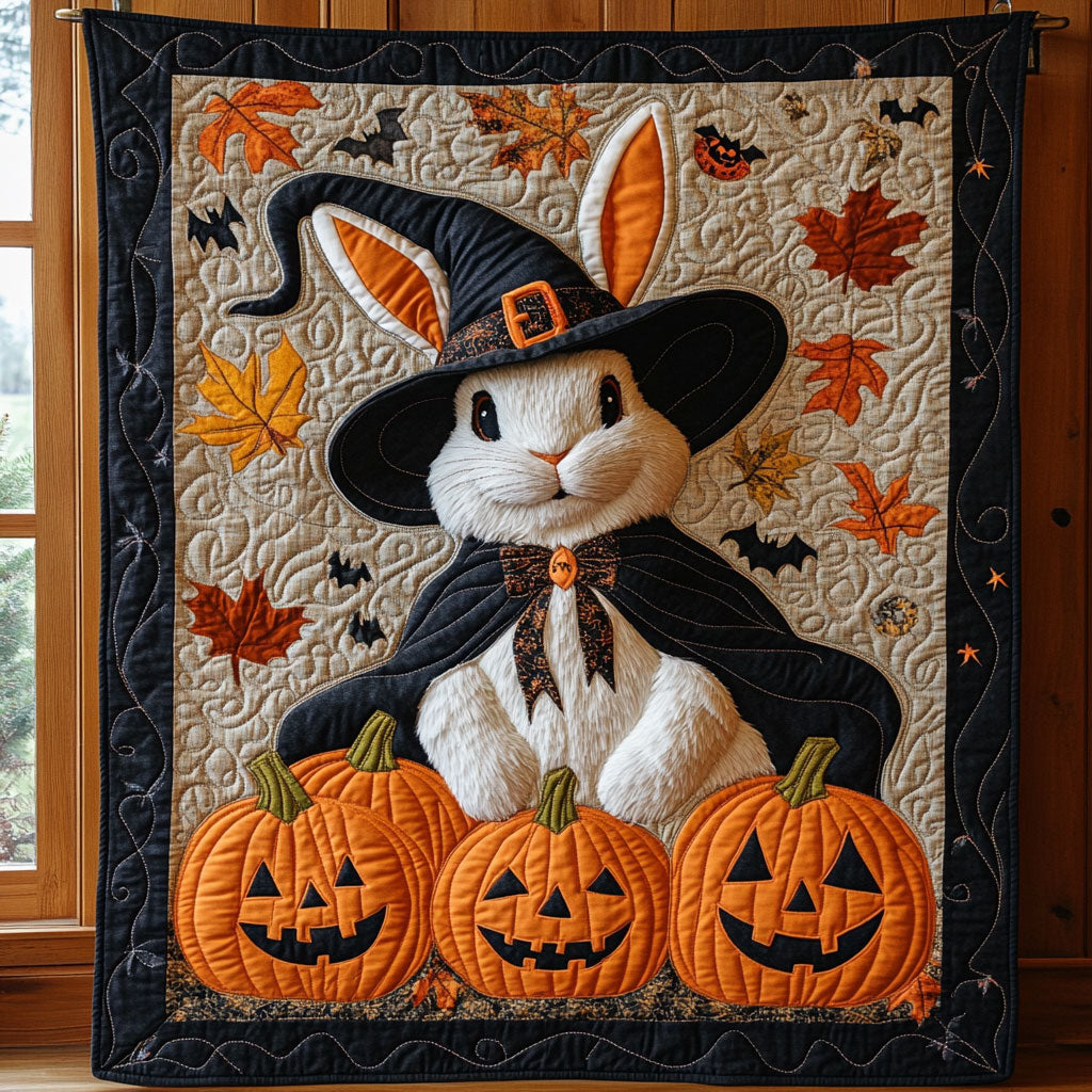 Pumpkin Mage Quilt Blanket Best Throw Blanket Rabbit Gifts For Christmas