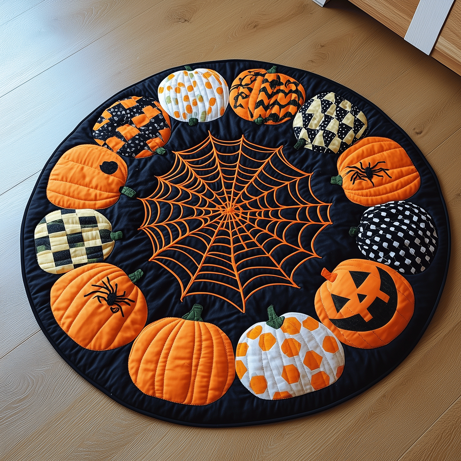 Pumpkin Magic Quilted Round Mat Entryway Ideas Gift Ideas For Ranchers