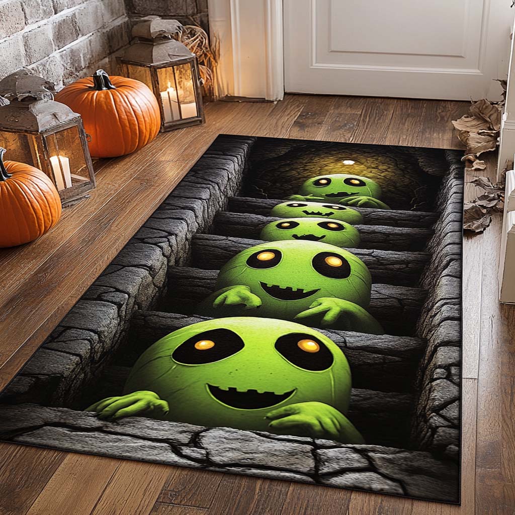 Pumpkin Pals Area Rug Entrance Way Ideas Gift For Halloween