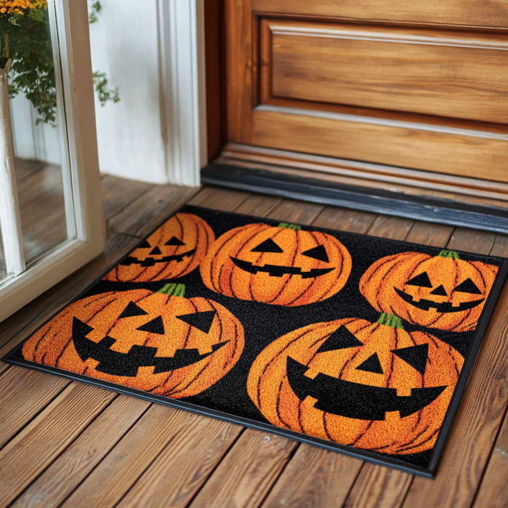 Pumpkin Parade Doormat Best Decoration Gift For Friends and Family on Halloween Day