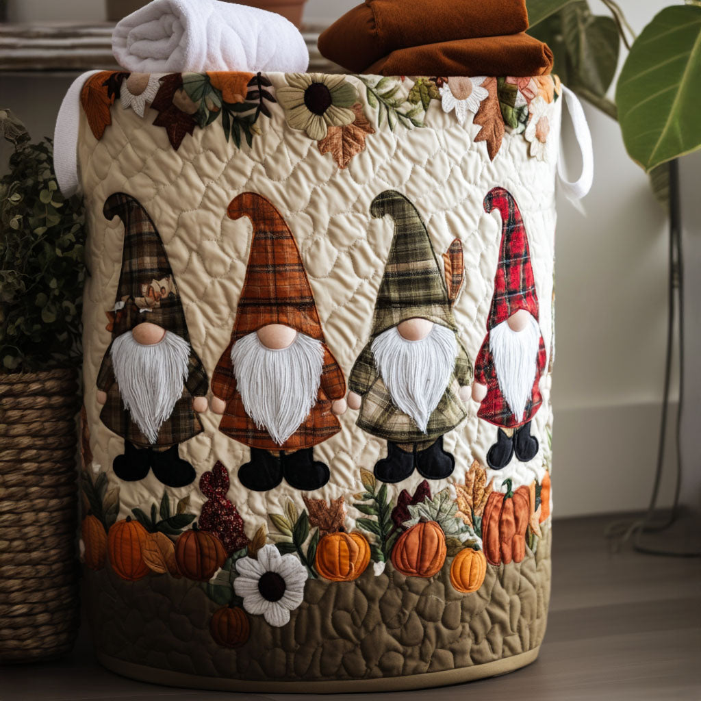 Pumpkin Patch Pal Quilted Laundry Basket Winter Merch Essentials