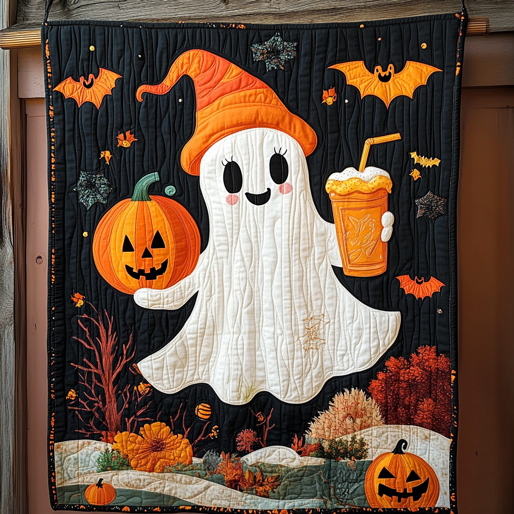 Pumpkin Patch Party Quilted Blanket Halloween Gifts For Adults