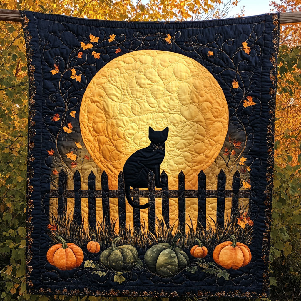 Pumpkin Prowl Quilted Blanket Throws For Couch Owl Themed Christmas Gifts