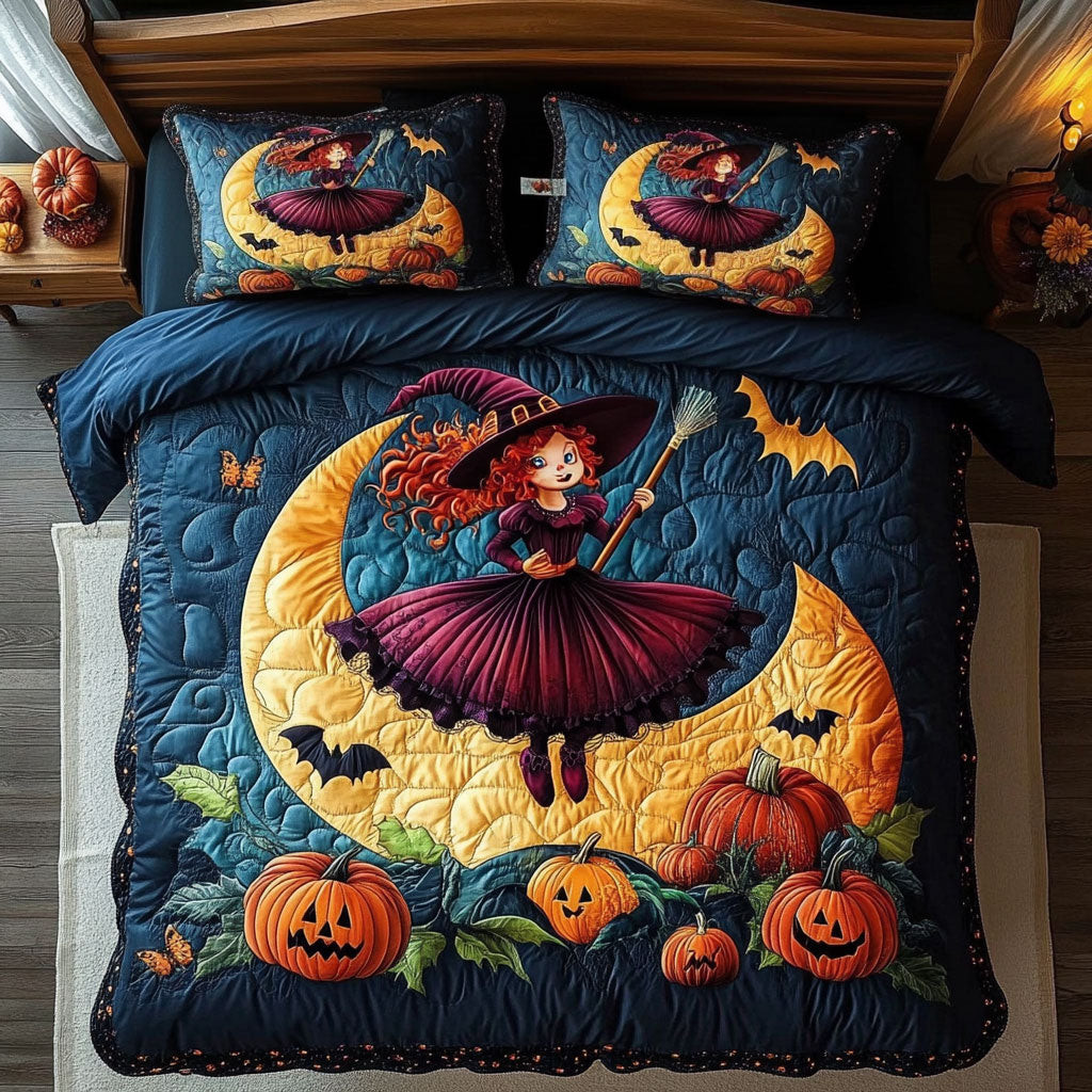 Pumpkin Spell Bedding Set Best Decoration Gift For Friends and Family on Halloween Day