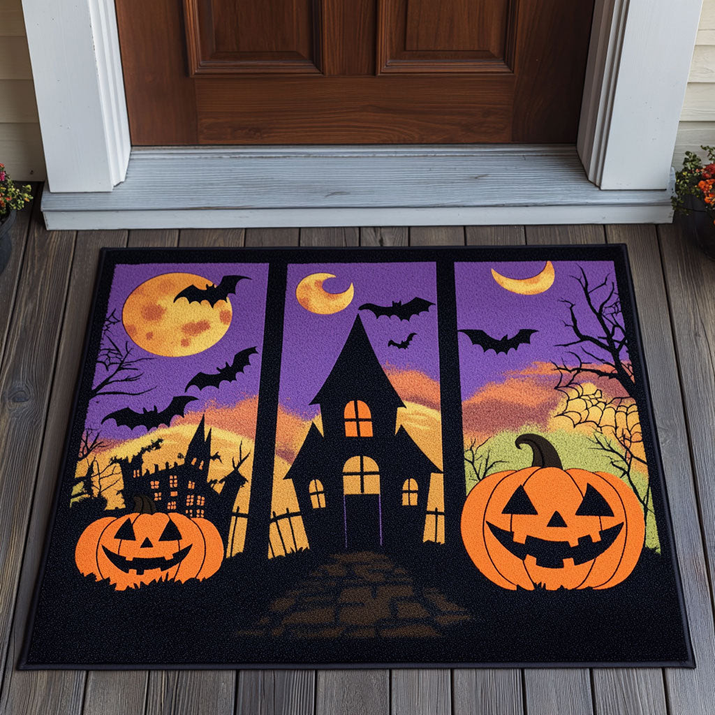 Pumpkin Spell Doormat Best Decoration Gift For Friends and Family on Halloween Day