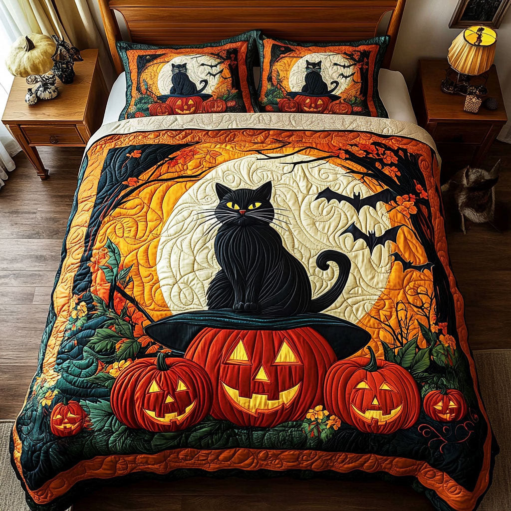 Pumpkin Spellbound Bedding Set Best Decoration Gift For Friends and Family on Halloween Day