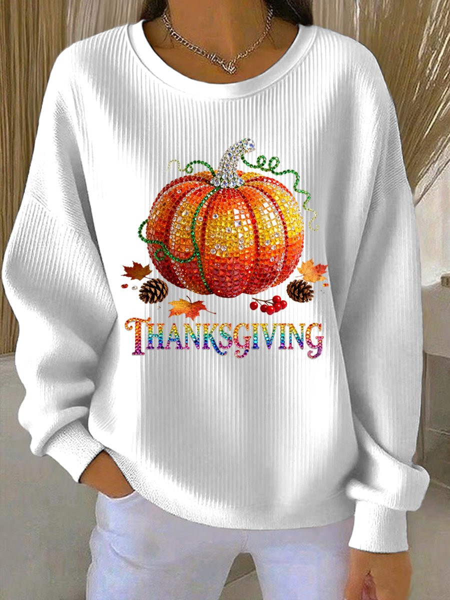 Pumpkin Thanksgiving Sweatshirt Thanksgiving Clothing Presents For Autumn Lovers