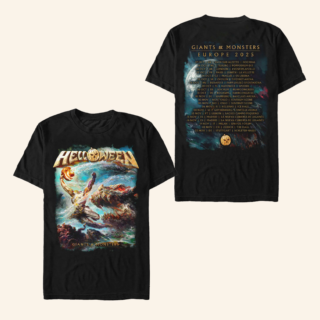 Pumpkins Merch Helloween Giants And Monsters Tour T-Shirt Christmas Present For Dad