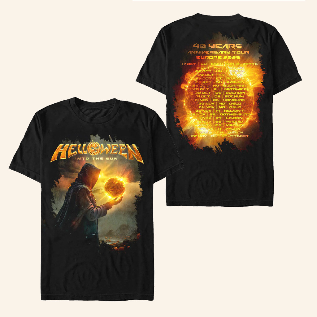 Pumpkins Merch Helloween Into The Sun Tour T-Shirt Christmas Gifts For Guys