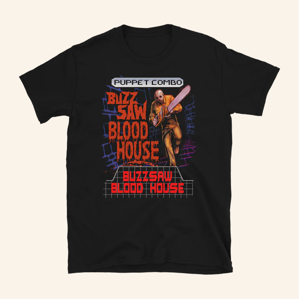 Puppet Combo Merch Buzz-Saw Blood House T-Shirt Gift Ideas For Him Puppet Combo Merch Buzz-Saw Blood House T-Shirt Gift Ideas For Him