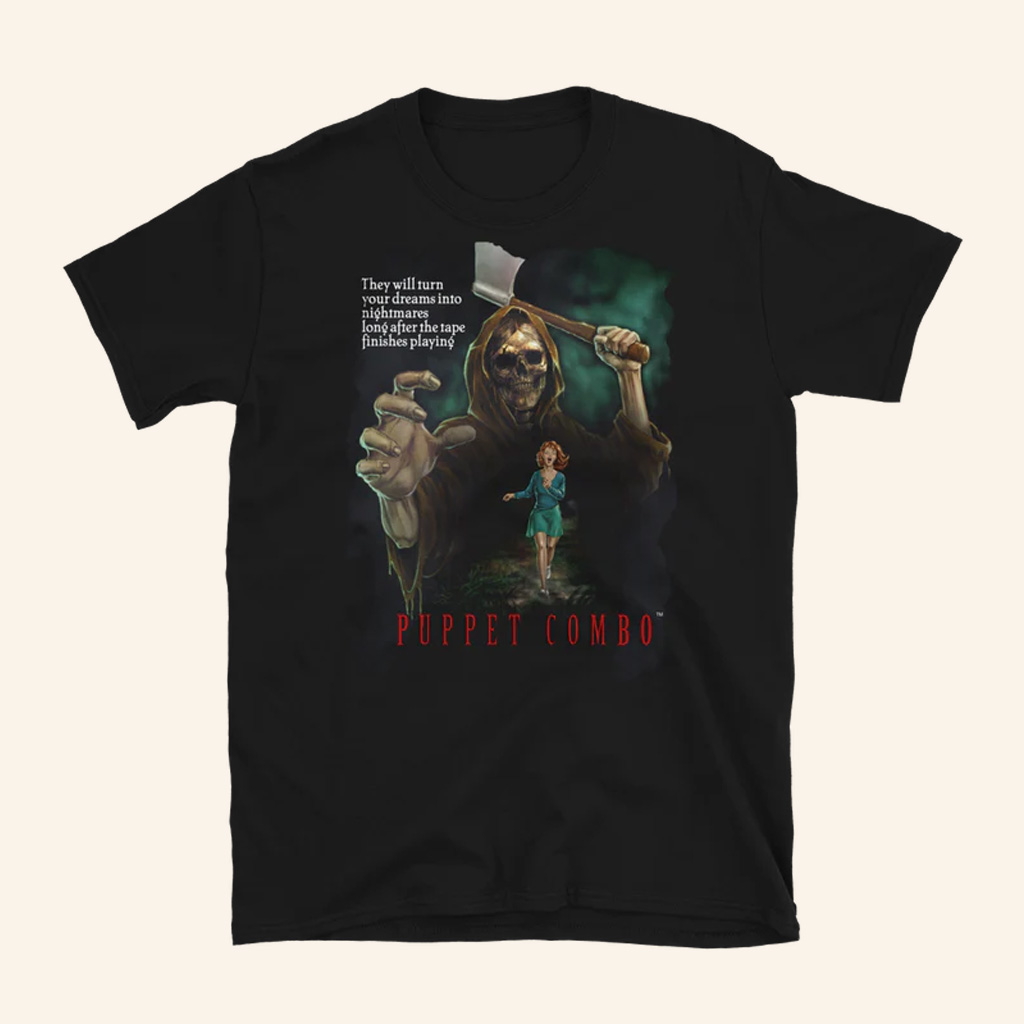 Puppet Combo Merch Demo Disc T-Shirt Horror Lovers Gifts For Gamers Puppet Combo Merch Demo Disc T-Shirt Horror Lovers Gifts For Gamers
