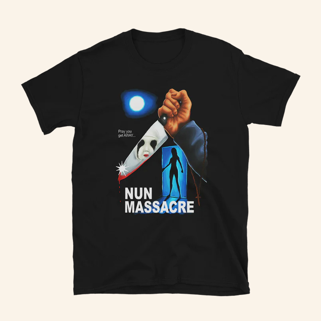 Puppet Combo Merch Nun Massacre Book Cover T-Shirt Gifts For Horror Lovers Puppet Combo Merch Nun Massacre Book Cover T-Shirt Gifts For Horror Lovers