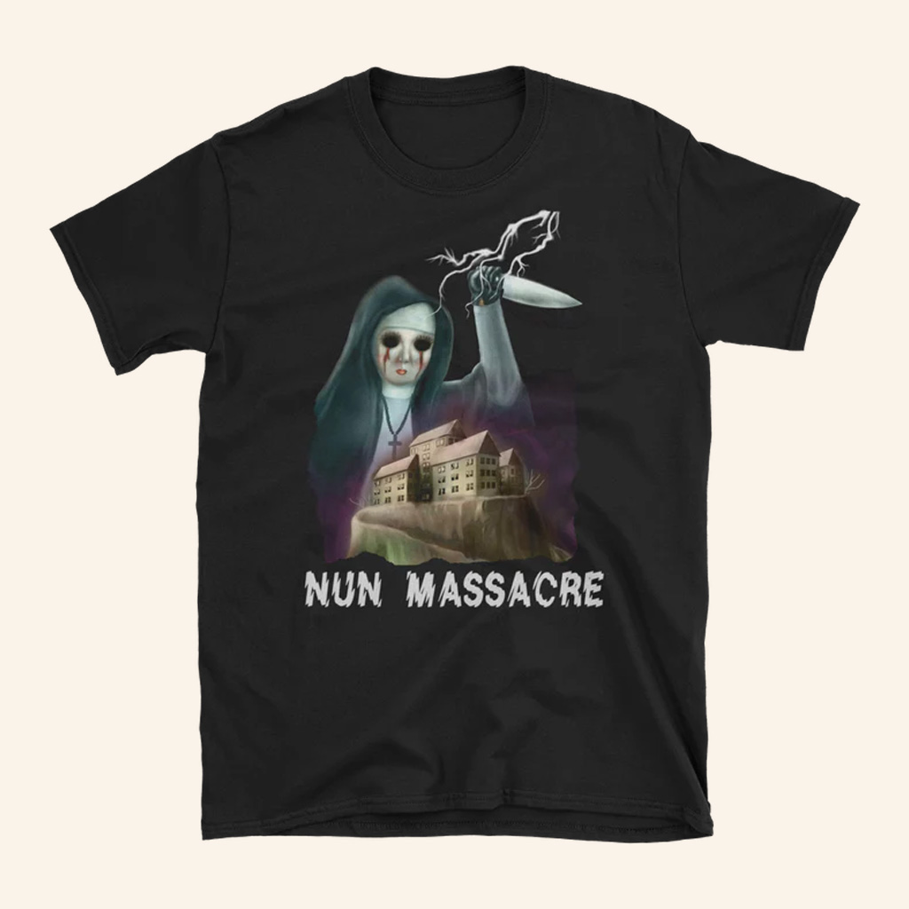 Puppet Combo Merch Nun Massacre Nun Above T-shirt Birthday Presents For Friends Puppet Combo Merch Nun Massacre Nun Above T-shirt Birthday Presents For Friends