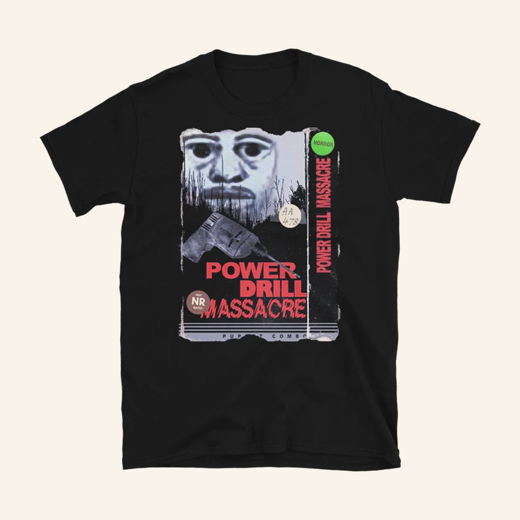 Puppet Combo Merch The Power Drill Massacre Police Sketch VHS T-Shirt Gifts For Dad Puppet Combo Merch The Power Drill Massacre Police Sketch VHS T-Shirt Gifts For Dad
