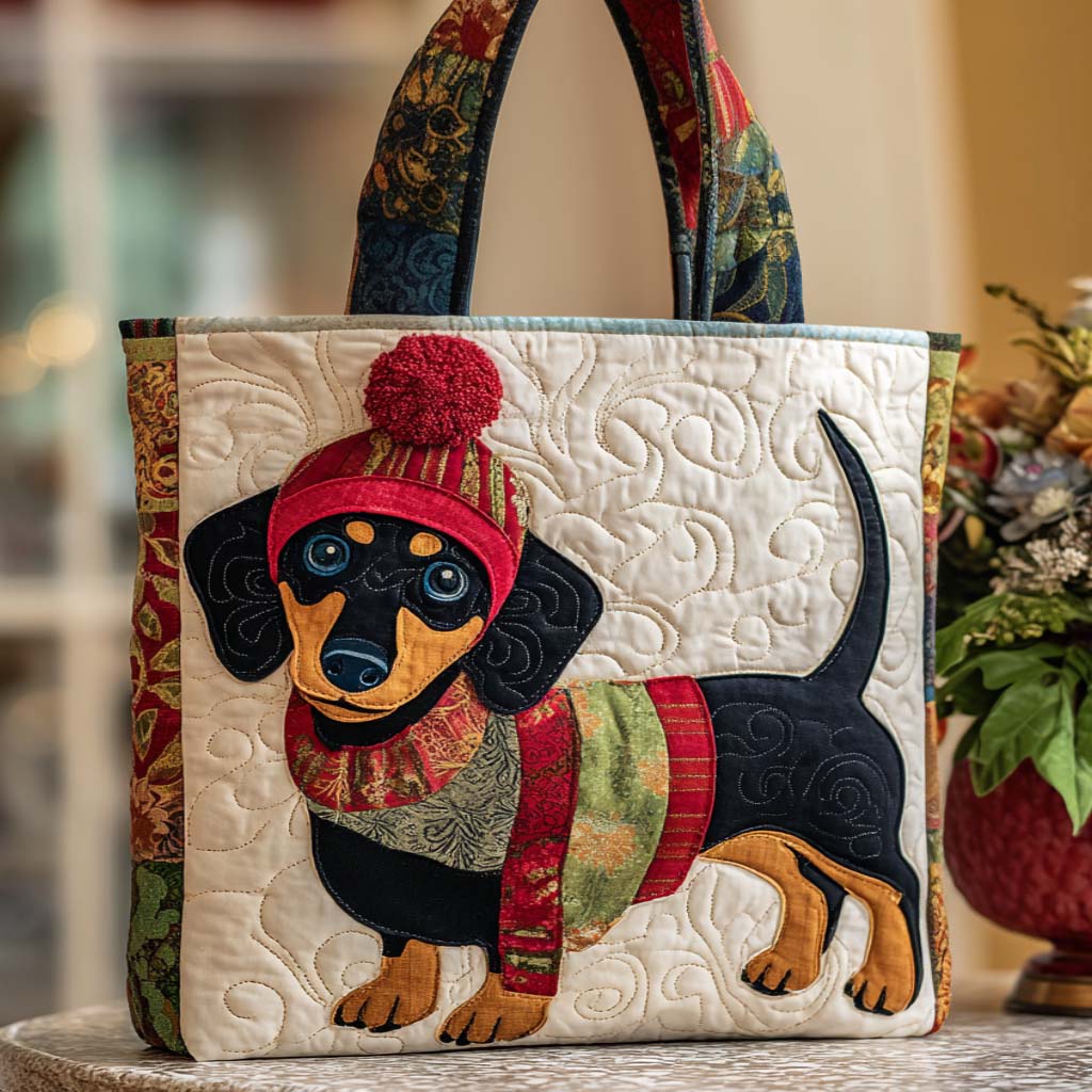Puppy Charm Quilted Tote Bag Gift Ideas For Pet Lovers