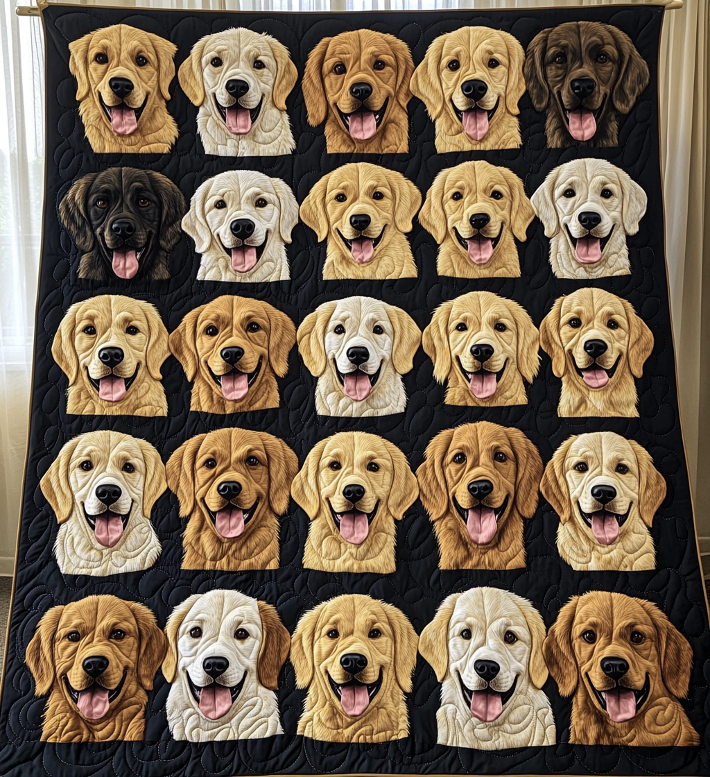 Puppy Collection Quilted Blanket Gifts For Pet Owners