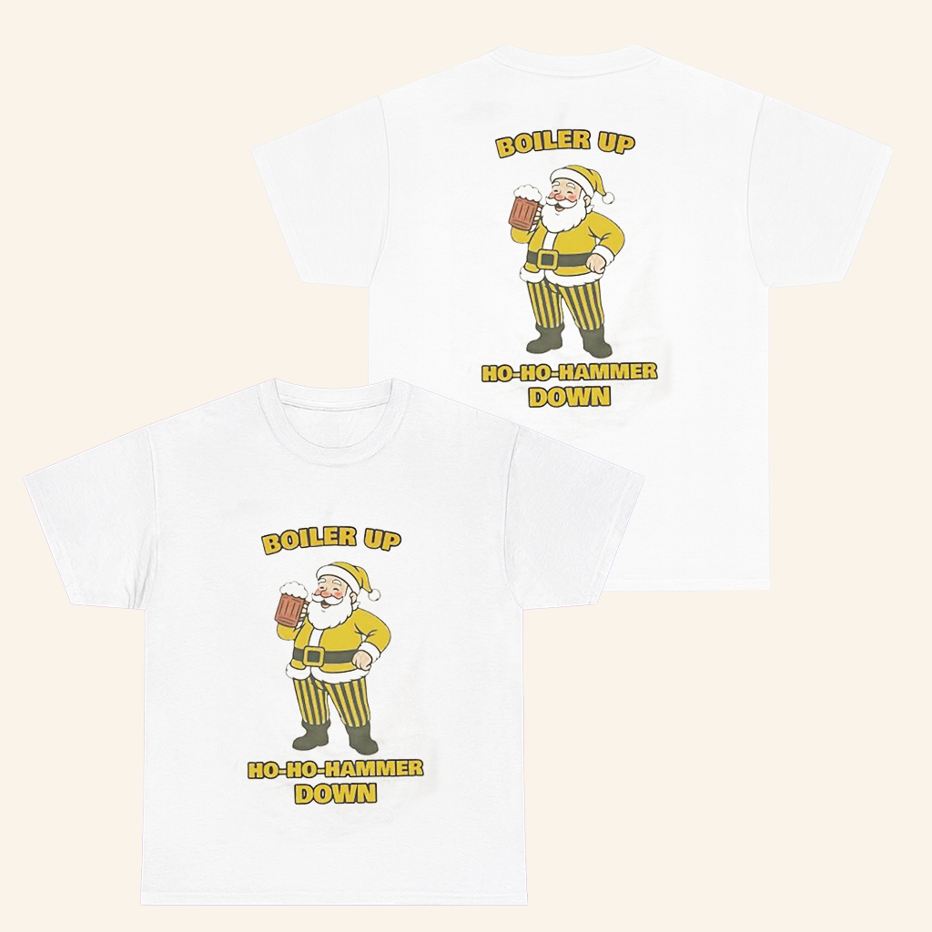 Purdue Basketball Merch Boiler Up Ho Ho Hammer Down Christmas T-Shirt Gifts For Him Purdue Basketball Merch Boiler Up Ho Ho Hammer Down Christmas T-Shirt Gifts For Him