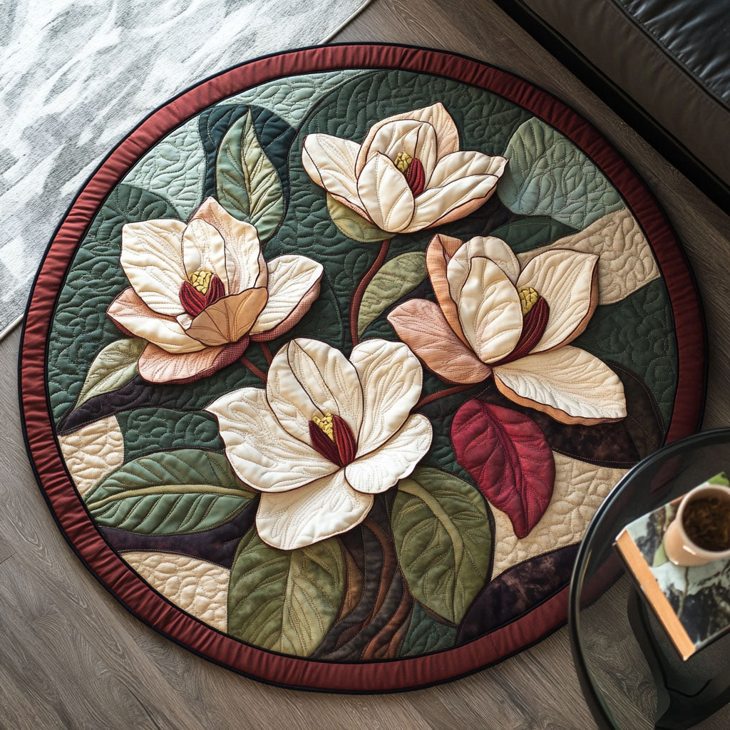 Pure Bloom Quilted Round Mat Unique Front Door Decor Sunflower Items For Gifts
