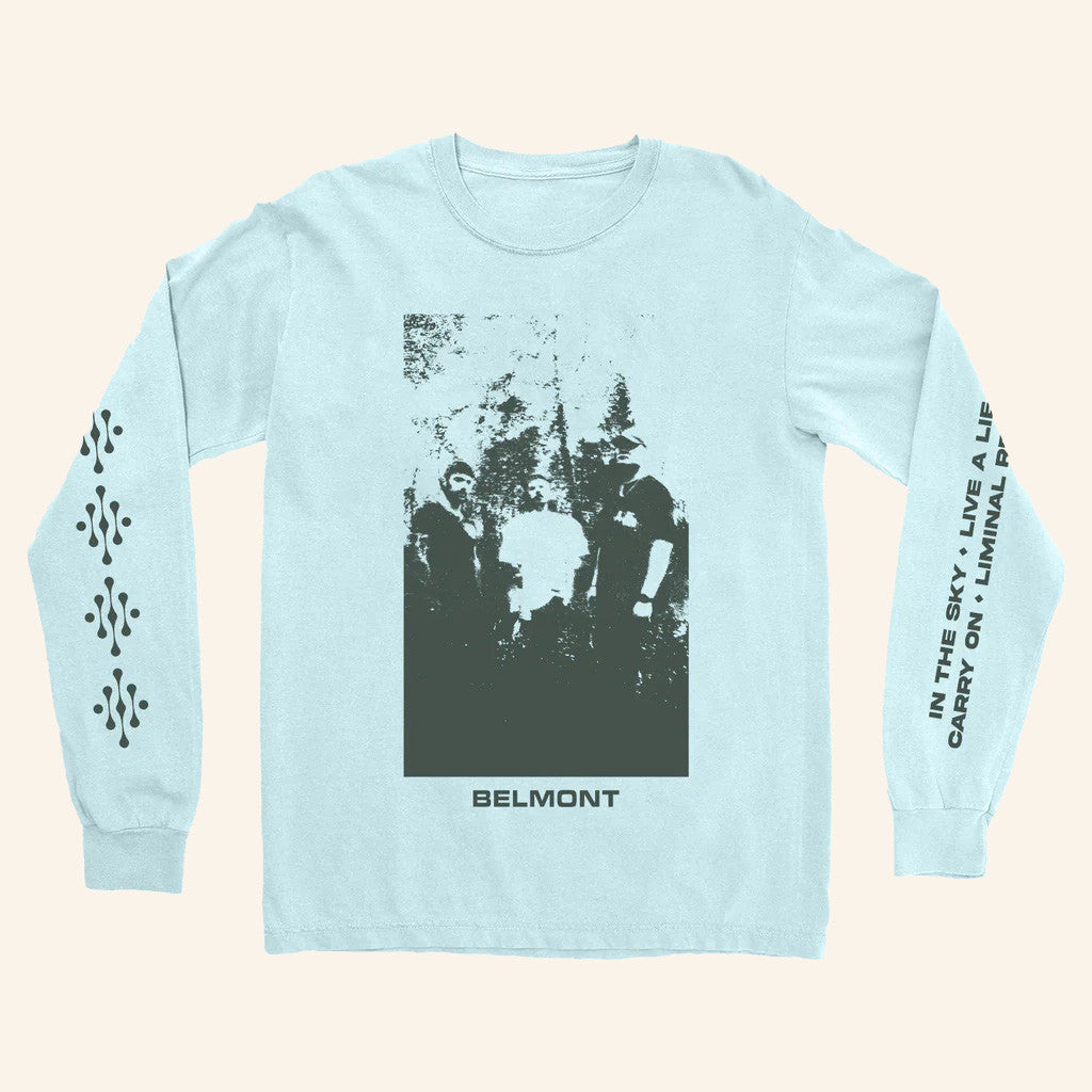 Pure Noise Merch Belmont Last To Love Light Blue Long Sleeve T-Shirt Presents For Him Pure Noise Merch Belmont Last To Love Light Blue Long Sleeve T-Shirt Presents For Him