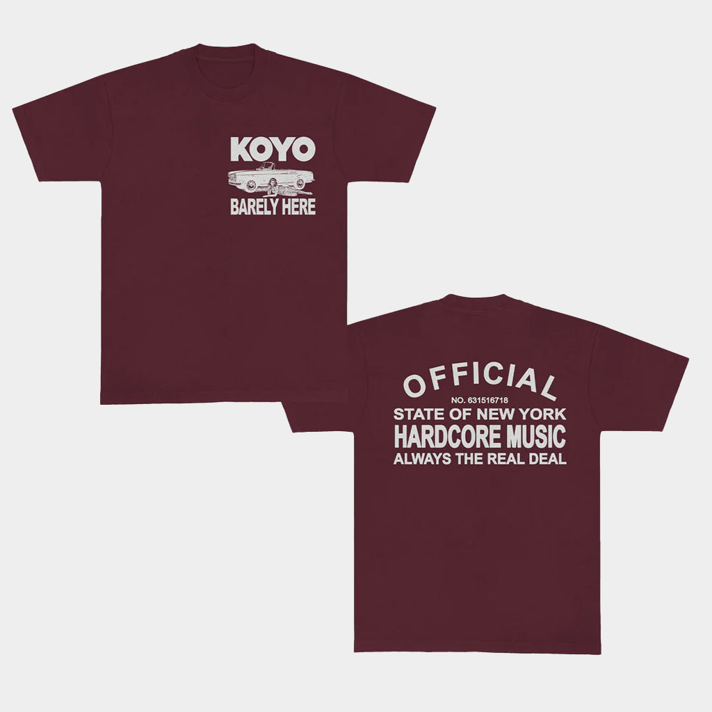 Pure Noise Merch Koyo Barely Here T-Shirt State Of New York Hardcore Music Shirt Present For Him