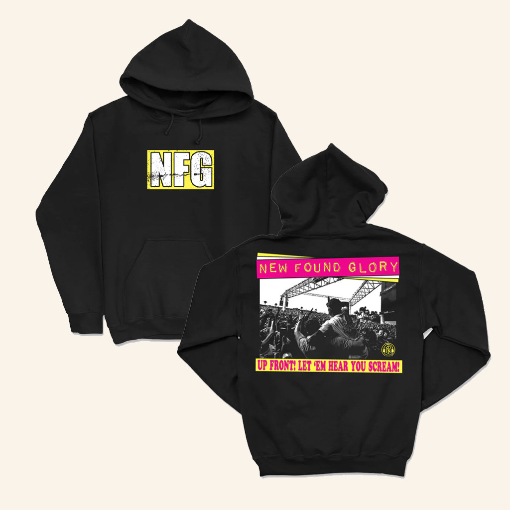 Pure Noise Merch Up Front Black Hoodie NFG Hoodie Birthday Present For Husband Pure Noise Merch Up Front Black Hoodie NFG Hoodie Birthday Present For Husband