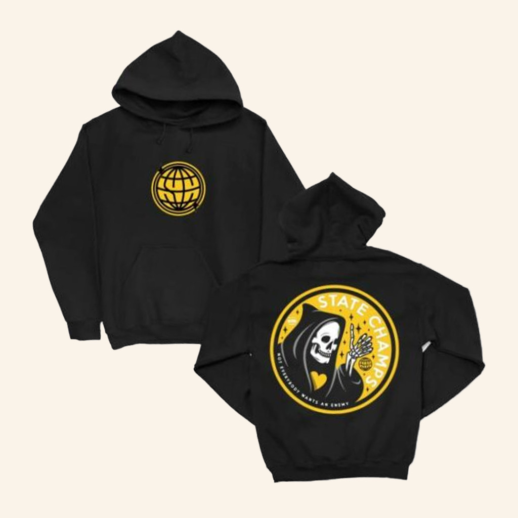 Pure Noise Records Merch State Champs Not Everybody Wants An Enemy Hoodie Black Him Gifts