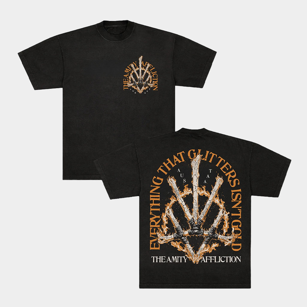 Pure Noise Records Merch The Amity Affliction Rune Black T-Shirt Present For Husband Pure Noise Records Merch The Amity Affliction Rune Black T-Shirt Present For Husband