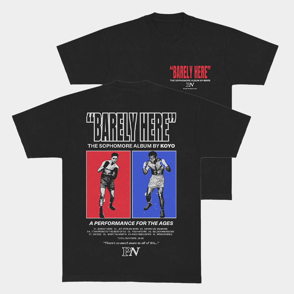Pure Noise Store Merch Koyo Boxer Black Tee Pure Noise Store Merch Koyo Boxer Black Tee
