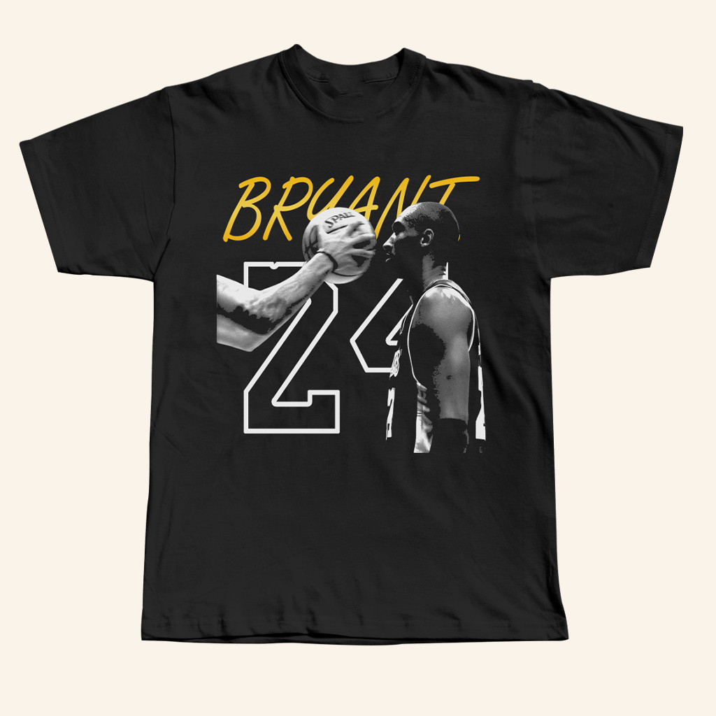 Purereign Clothing Merch Bryant 24 T-Shirt Kobe Bryant Merch Gifts For Basketball Lovers