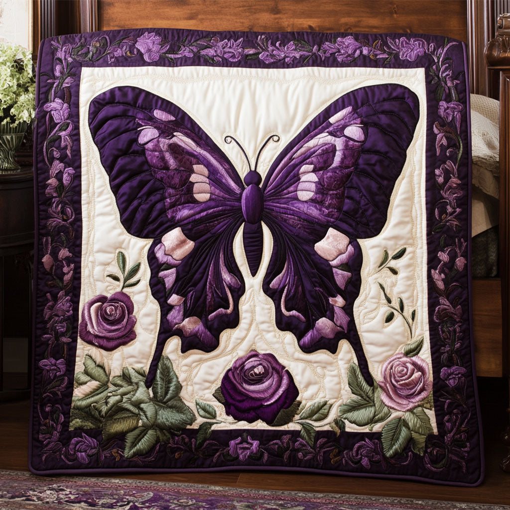 Purple Butterfly Quilt Comfortable Quilt Blanket That Everyone Will Love