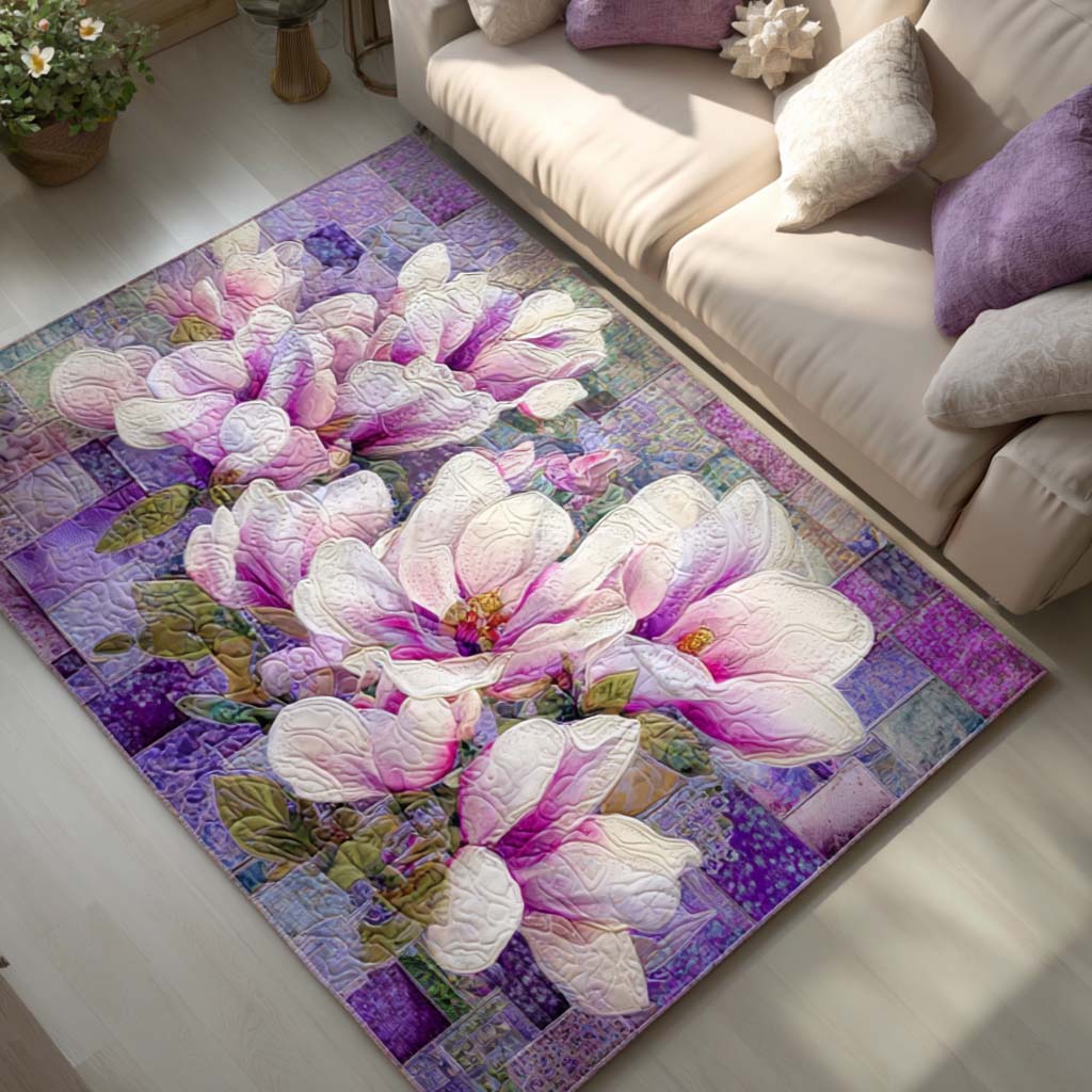 Purple Charm Area Rug Entryway Design Ideas Best Gifts For Flower Lovers