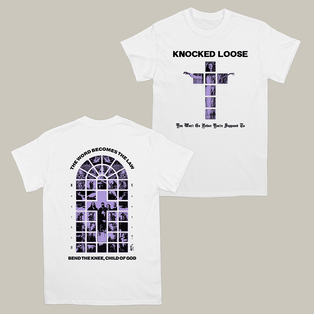 Purple Cross Knocked Loose T-Shirt Knocked Loose Clothes Unique Gift For Fans