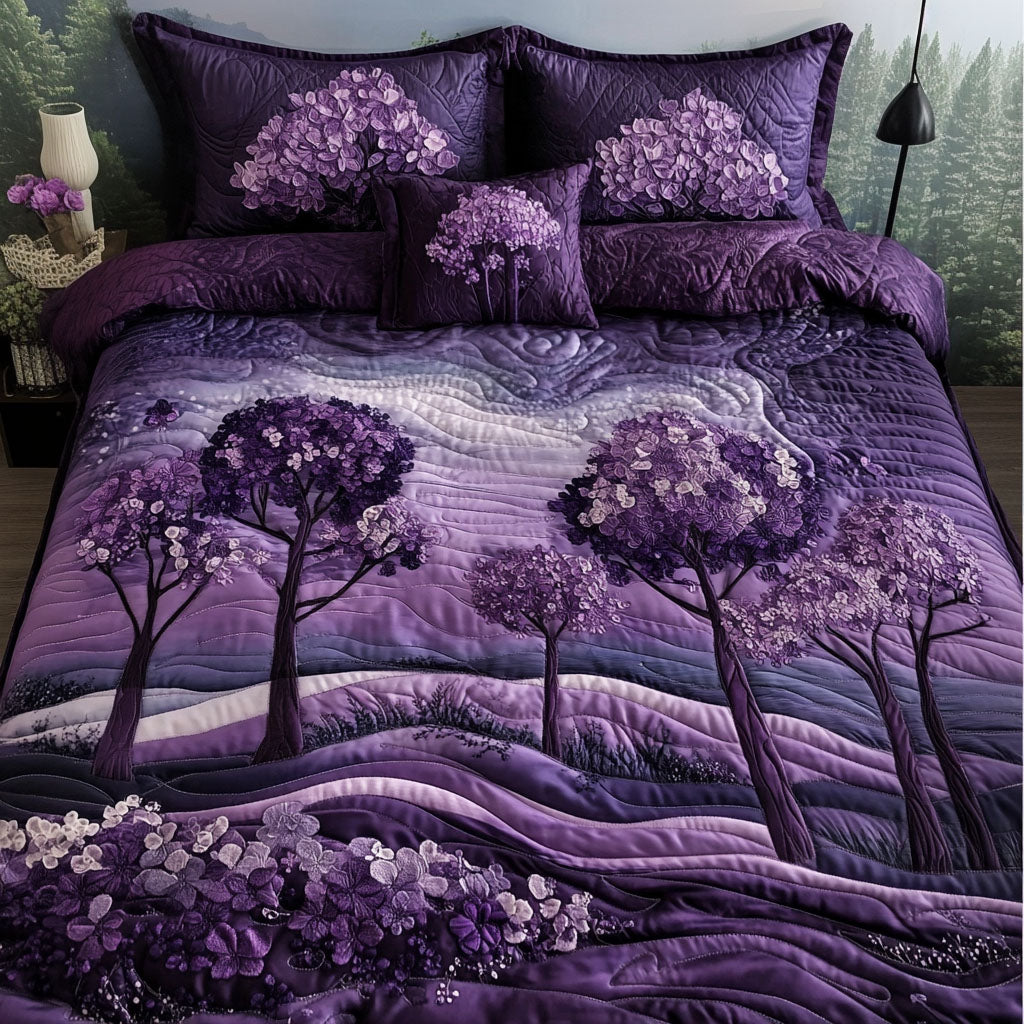 Purple Horizons Quilted Bedding Set Purple Bedroom Decor Christmas Ideas For Wife