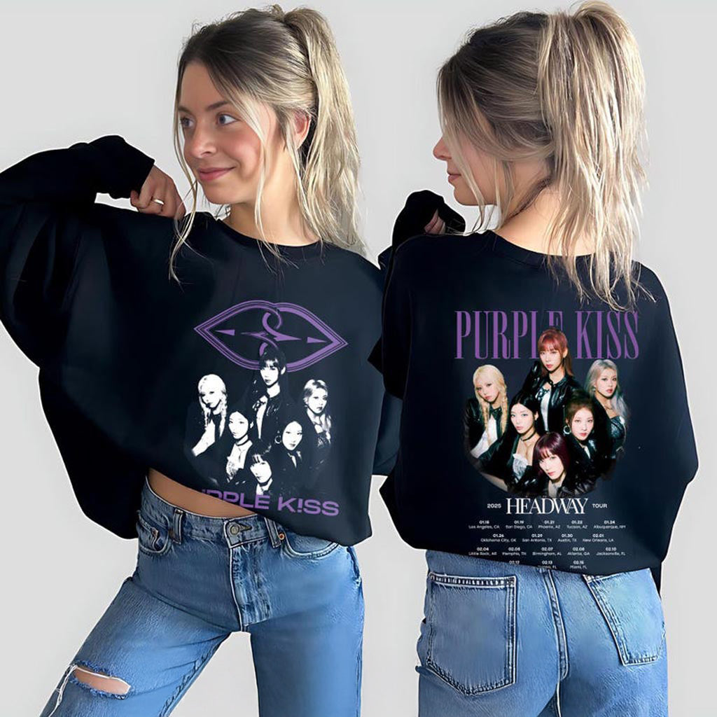 Purple Kiss Shirt, Purple Kiss HeadWay Tour Shirt, Purple Kiss Headway Sweatshirt, Headway Purple Kiss Shirt, Purple Kiss HeadWay Tour Shirt, Purple Kiss Headway Sweatshirt, Headway