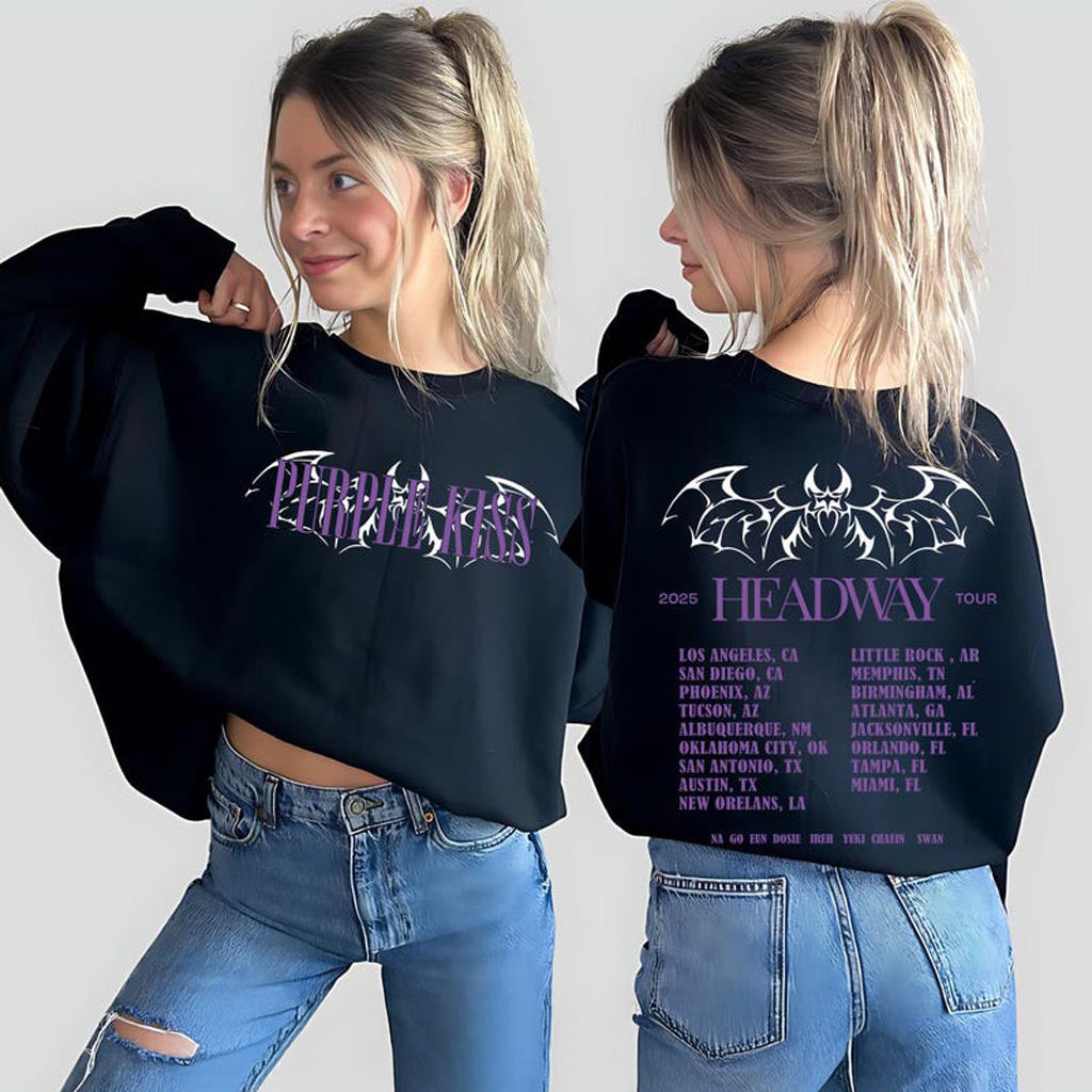Purple Kiss Sweatshirt, Purple Kiss HeadWay Tour in US Shirt, Purple Kiss Headway Tshirt, Purple Kiss Sweatshirt, Purple Kiss HeadWay Tour in US Shirt, Purple Kiss Headway Tshirt,