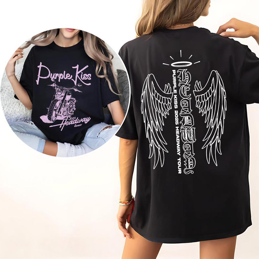 Purple Kiss Tshirt Purple Kiss HeadWay Tour Shirt Purple Kiss Headway in US Sweatshirt Purple Kiss Tshirt Purple Kiss HeadWay Tour Shirt Purple Kiss Headway in US Sweatshirt