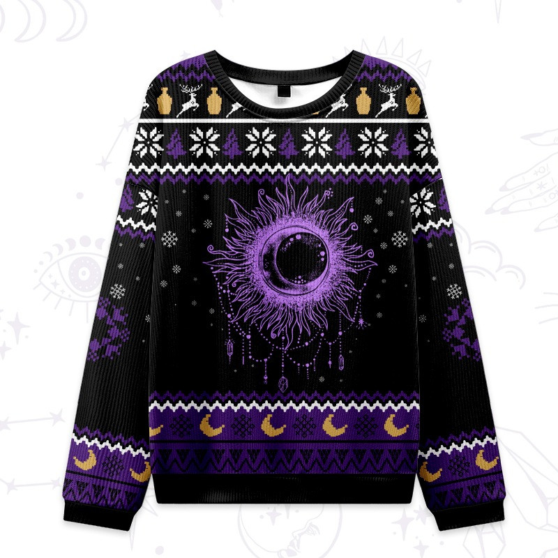 Purplehecate Starry Eye Ugly Christmas Sweater Celestial Xmas Presents For Party
