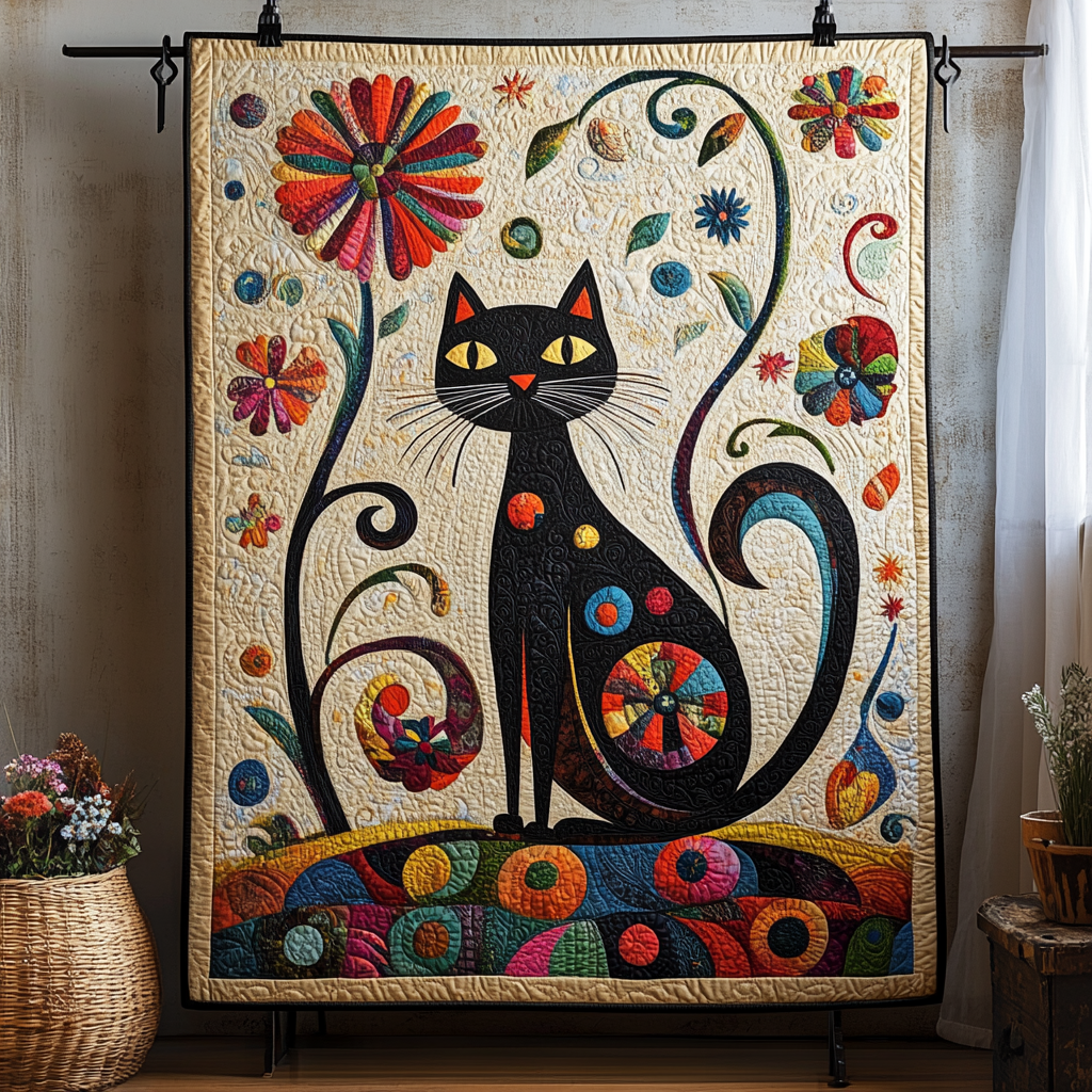 Purr & Pounce Quilted Blanket Cat Christmas Gifts