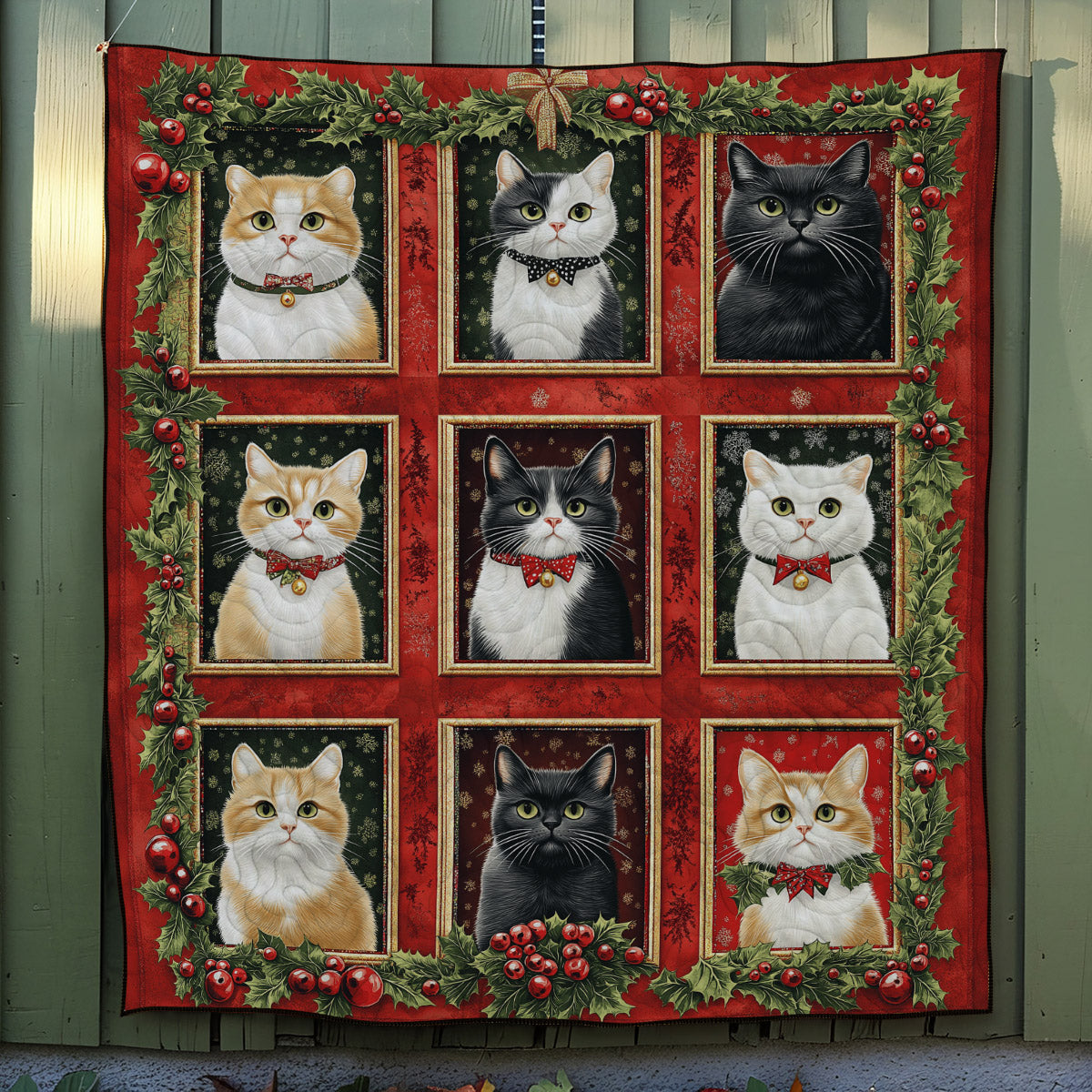 Purrfect Christmas Quilted Blanket Christmas Presents For Cat Lovers