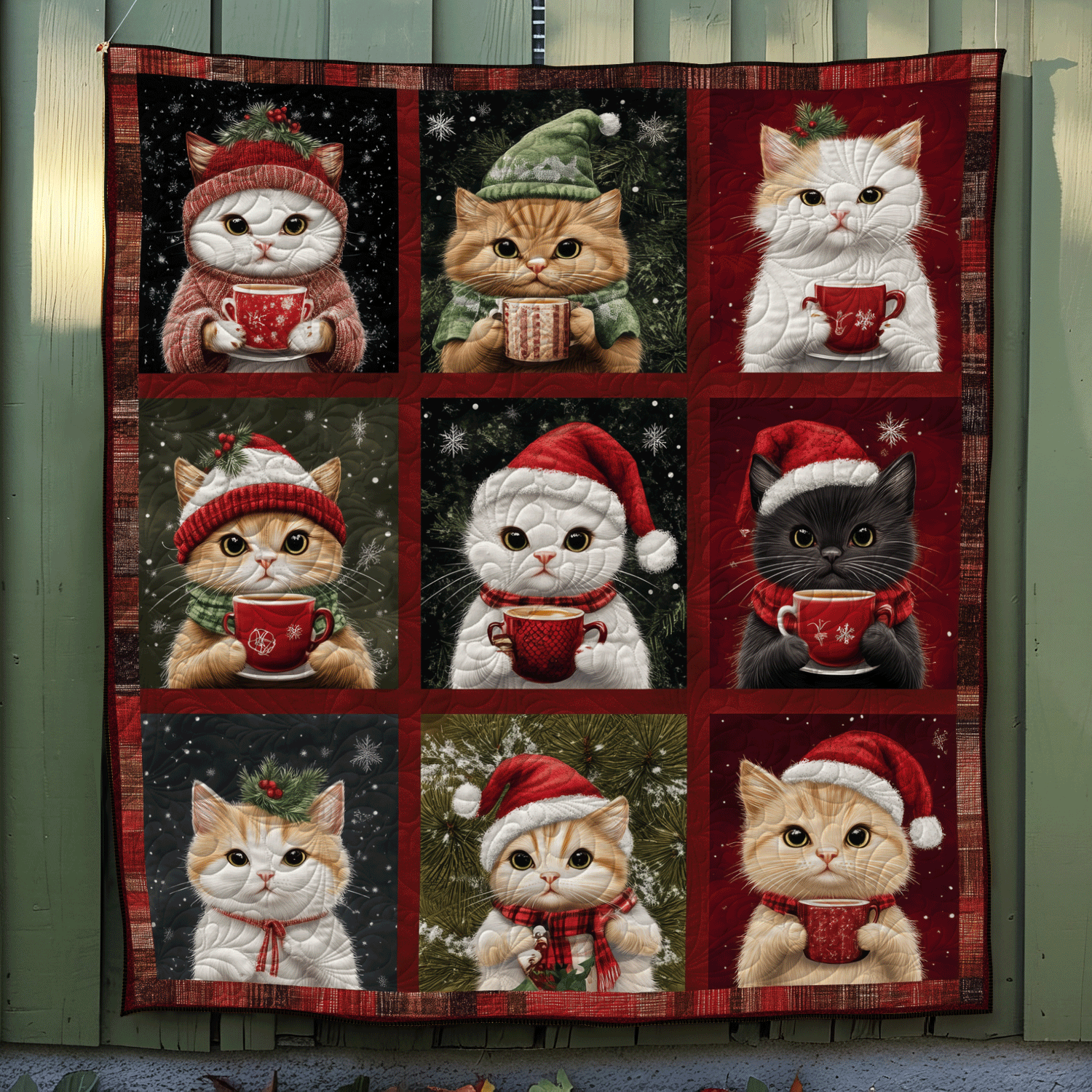 Purrfect Christmas Quilted Blanket Christmas Presents For Cat Lovers