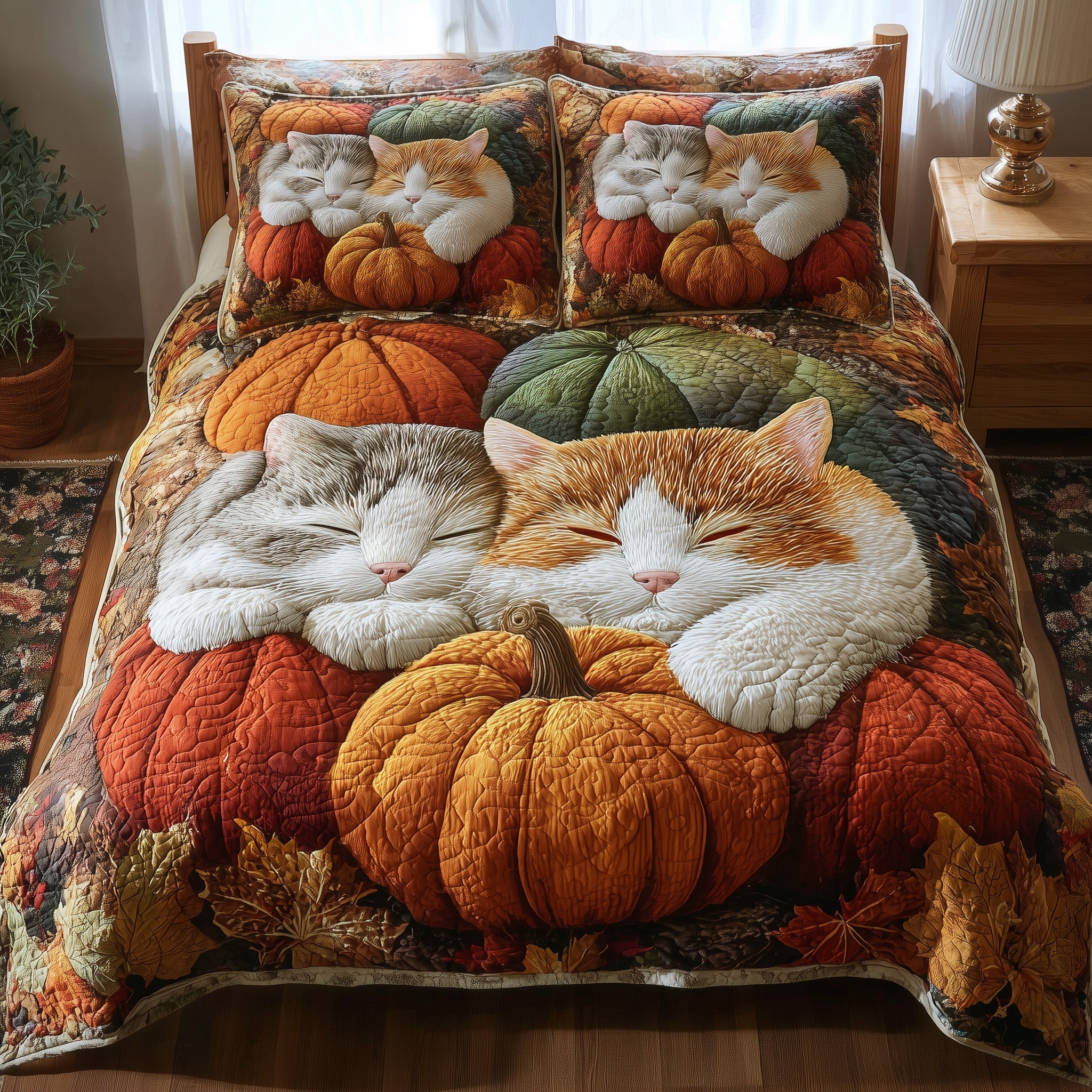 Purrfect Fall Dreams Quilted Bedding Set Refresh Your Room