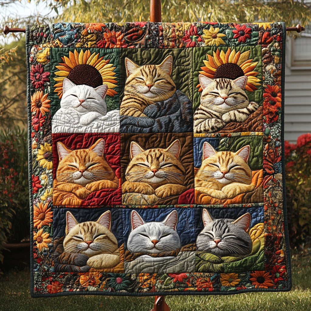 Purrfect Paradise Quilted Blanket Bedroom Decor Christmas Presents For Christians