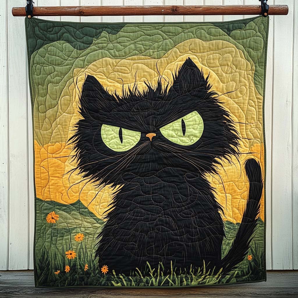 Purrfect Patterns Quilted Blanket Cute Blankets For Her