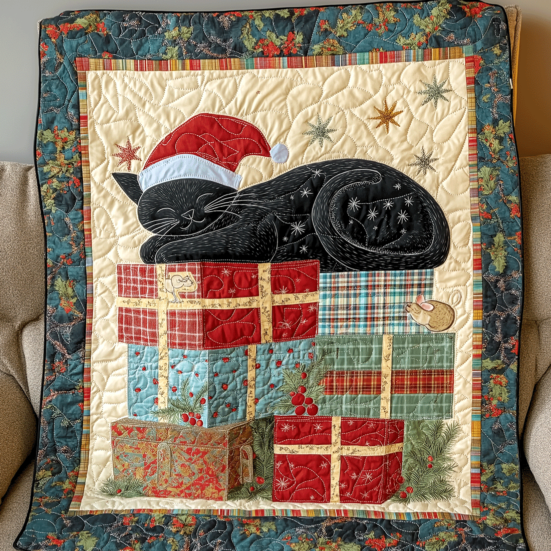 Purrfectly Cozy Cats Quilted Blanket Best Gifts For Cat Lovers