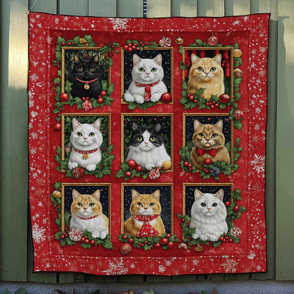 Purrfectly Cozy Cats Quilted Blanket Best Gifts For Cat Lovers