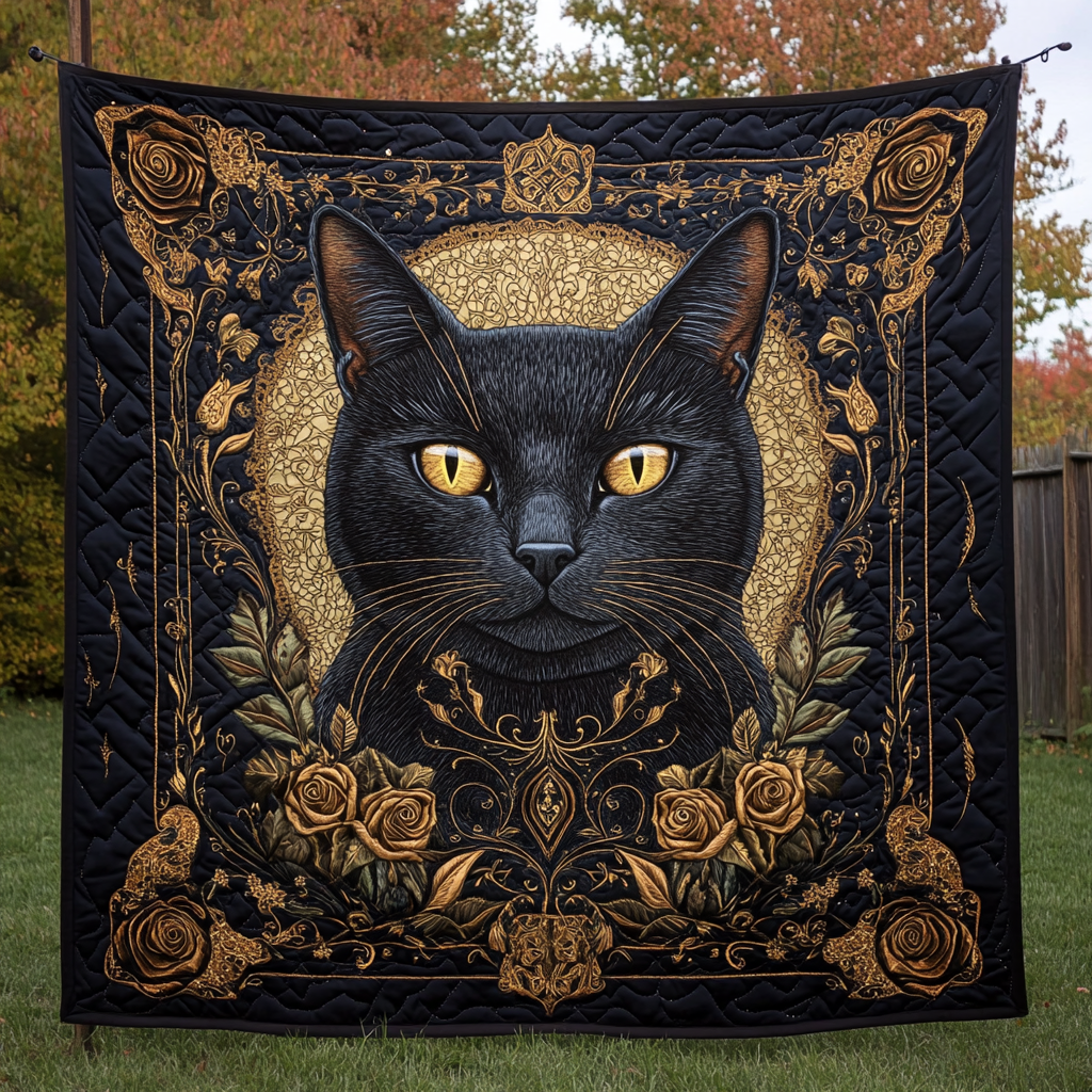 Purrfectly Playful Quilted Blanket Gifts For Cat Owners